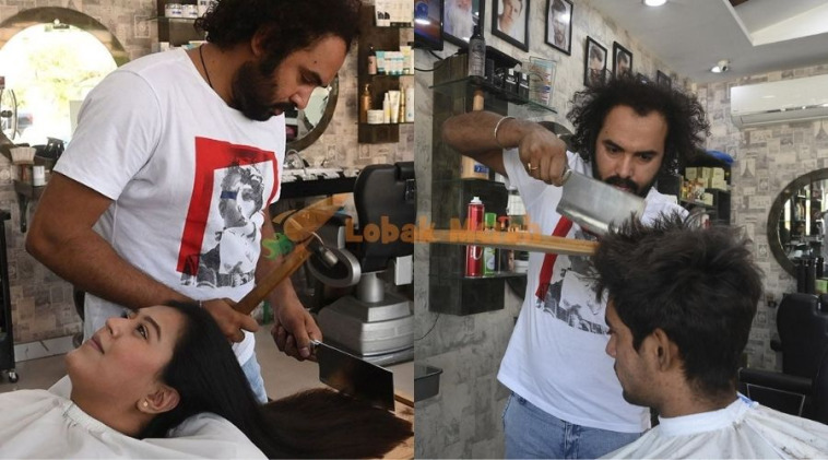 Tak mainlah pakai gunting Blowtorch Antara Alat Digunakan Barber Pakistan Ini Untuk Potong Rambut Pelanggan