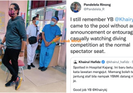 pandalela dedah KJ datang tonton perlawanan tanpa protokol