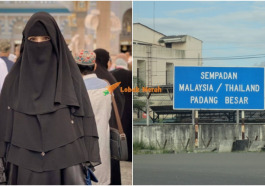 sajat berniqab ketika lolos di sempadan malaysia thailand