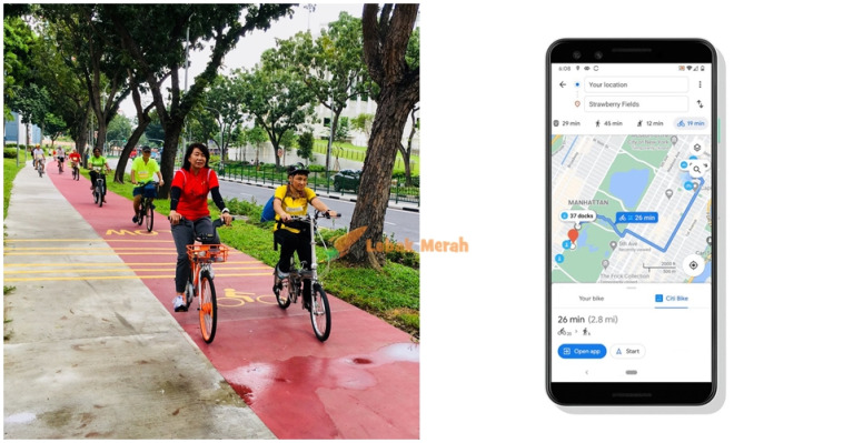 Bicyle Friendly Lane Singapura