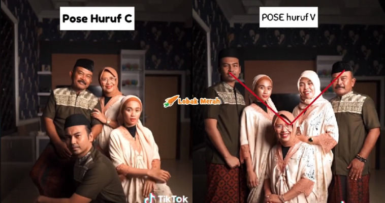 idea posing untuk gambar raya family