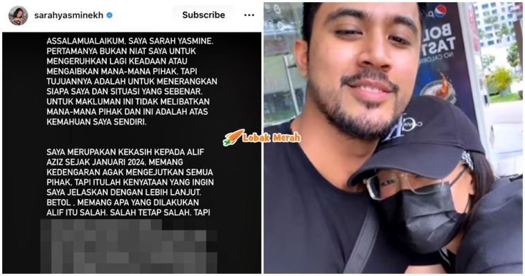 pendedahan sarah yasmine tentang aliff ruhainies
