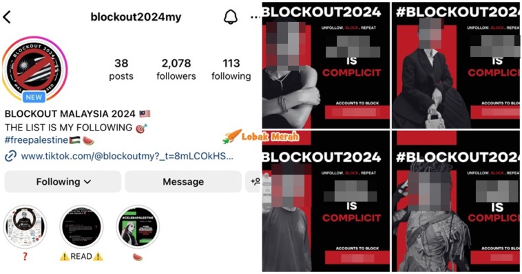 blockout malaysia seleb