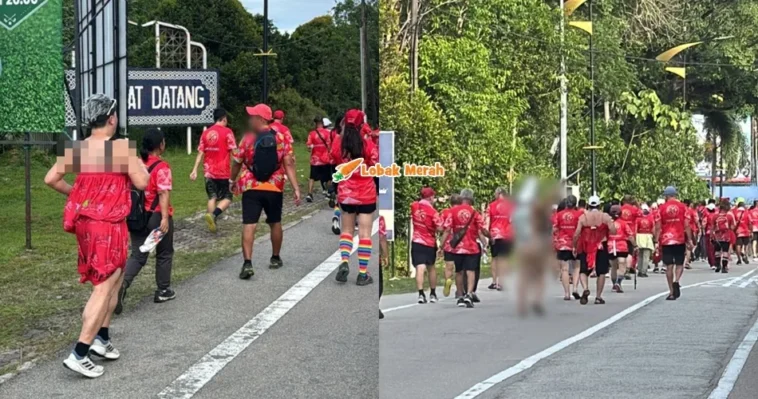 berpakaian tidak sopan di acara larian