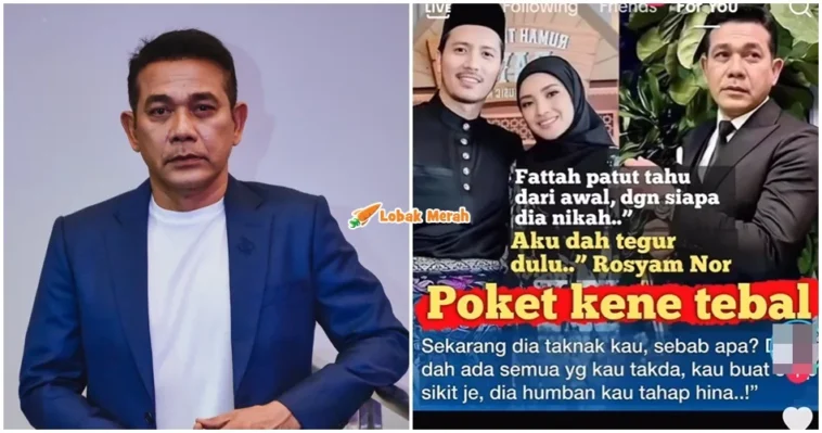 rosyam nor cerai fattah fazura