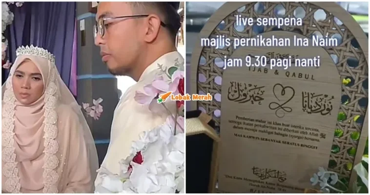 ina naim kahwin mohd khairul