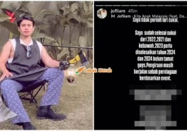 lari cukai jofliam tak pernah