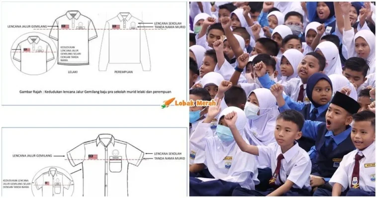 pemakaian lencana jalur gemilang pada pelajar