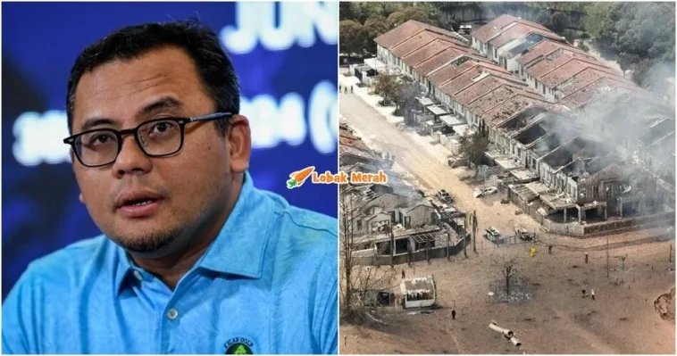 mb selangor bantuan RM10000 rumah musnah letupan paip gas