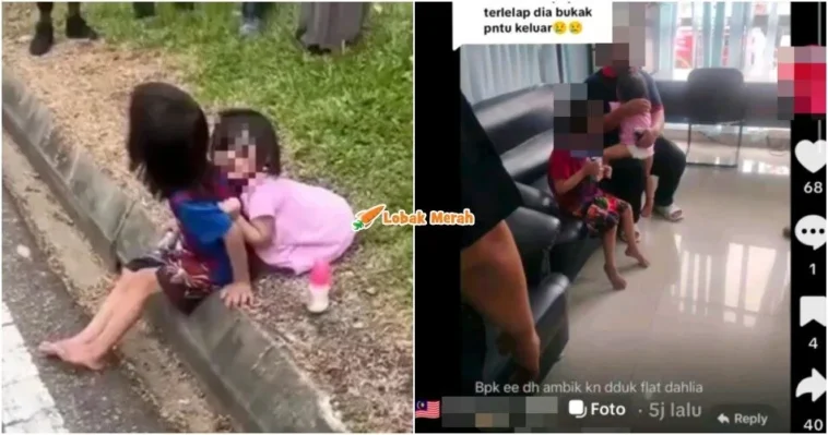 budak dua beradik ditemui tepi jalan