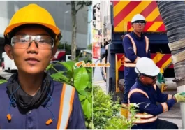 remaja 19 tahun kerja cuci longkang