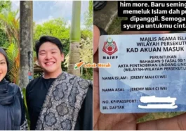 tunang mualaf baru peluk islam meninggal dunia