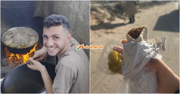 makan ayam dan shawarma palestin