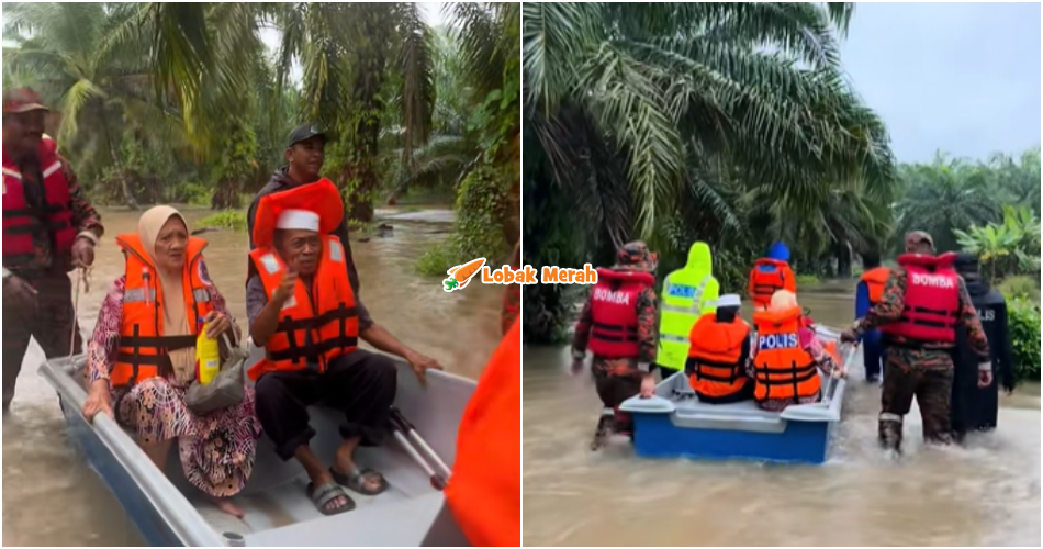 banjir warga emas diselamatkan