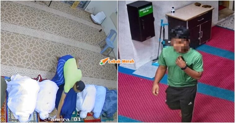 curi beg jemaah di masjid