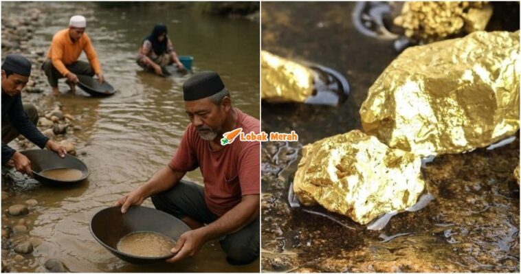 mendulang emas penduduk berebut lokasi